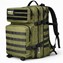 HAEGS Askeri Taktik Sırt Çantası Ordu Derecesinde Sağlam Ağır Hizmet Taktik Çanta 3 Günlük Acil Durum Hücum Çantası Kampçılık Dağcılık Trekking Seyahat Sırt Çantası- 45L - Yeşil