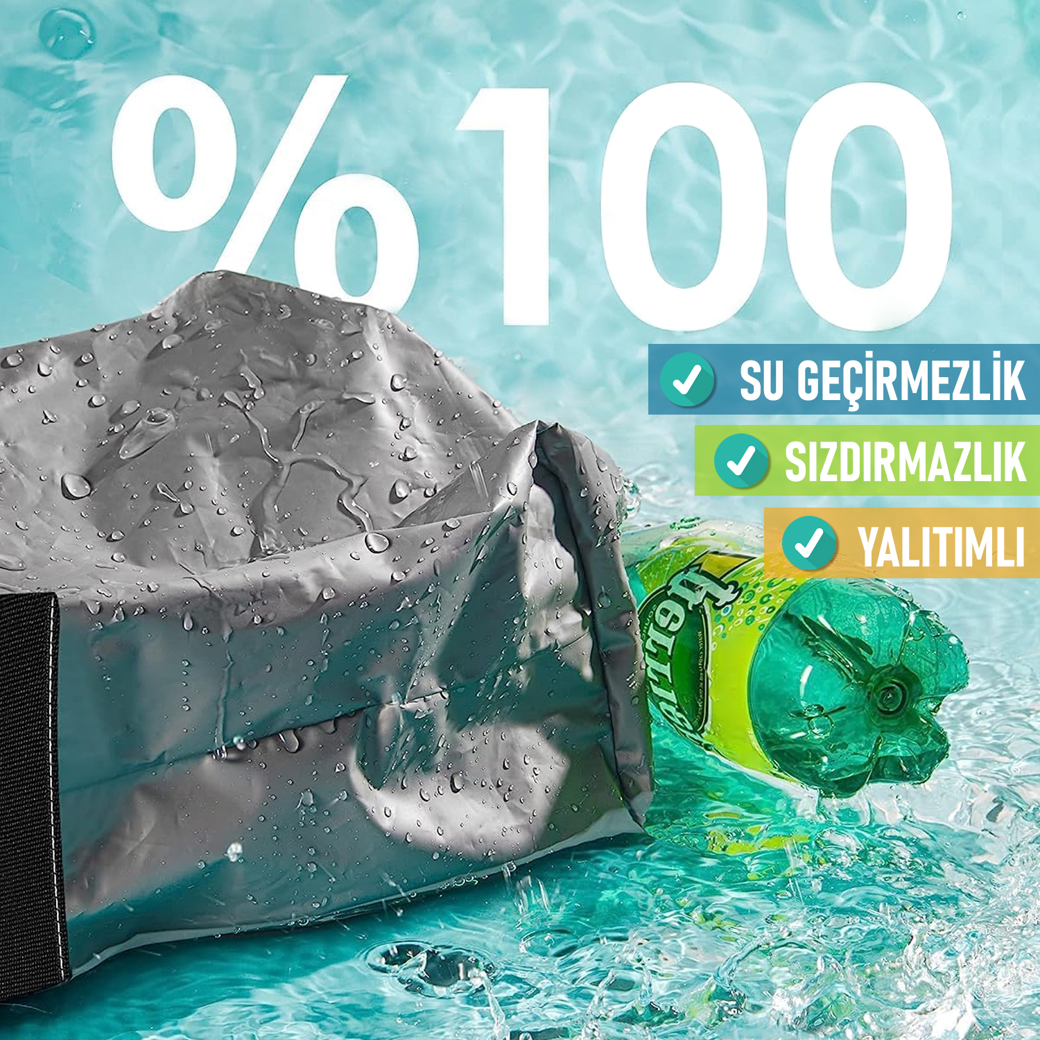 HAEGS Araç içi Çöp Çantası Araba Çöp Kovası - Oto Çöp Kutusu Kapaklı ve Saklama Cepli 100 Sızdırmaz Organizer Çanta Su Geçirmez Oto Çöp Kutusu Çok Amaçlı Araç içi Düzenleyici Çanta 8 Lt - Siyah 5