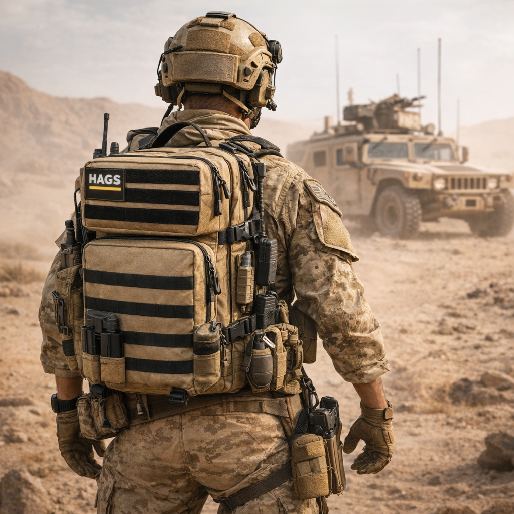 HAEGS Askeri Taktik Sırt Çantası Ordu Derecesinde Sağlam Ağır Hizmet Taktik Çanta 3 Günlük Acil Durum Hücum Çantası Kampçılık Dağcılık Trekking Seyahat Sırt Çantası- 45L - Camel Bej 2