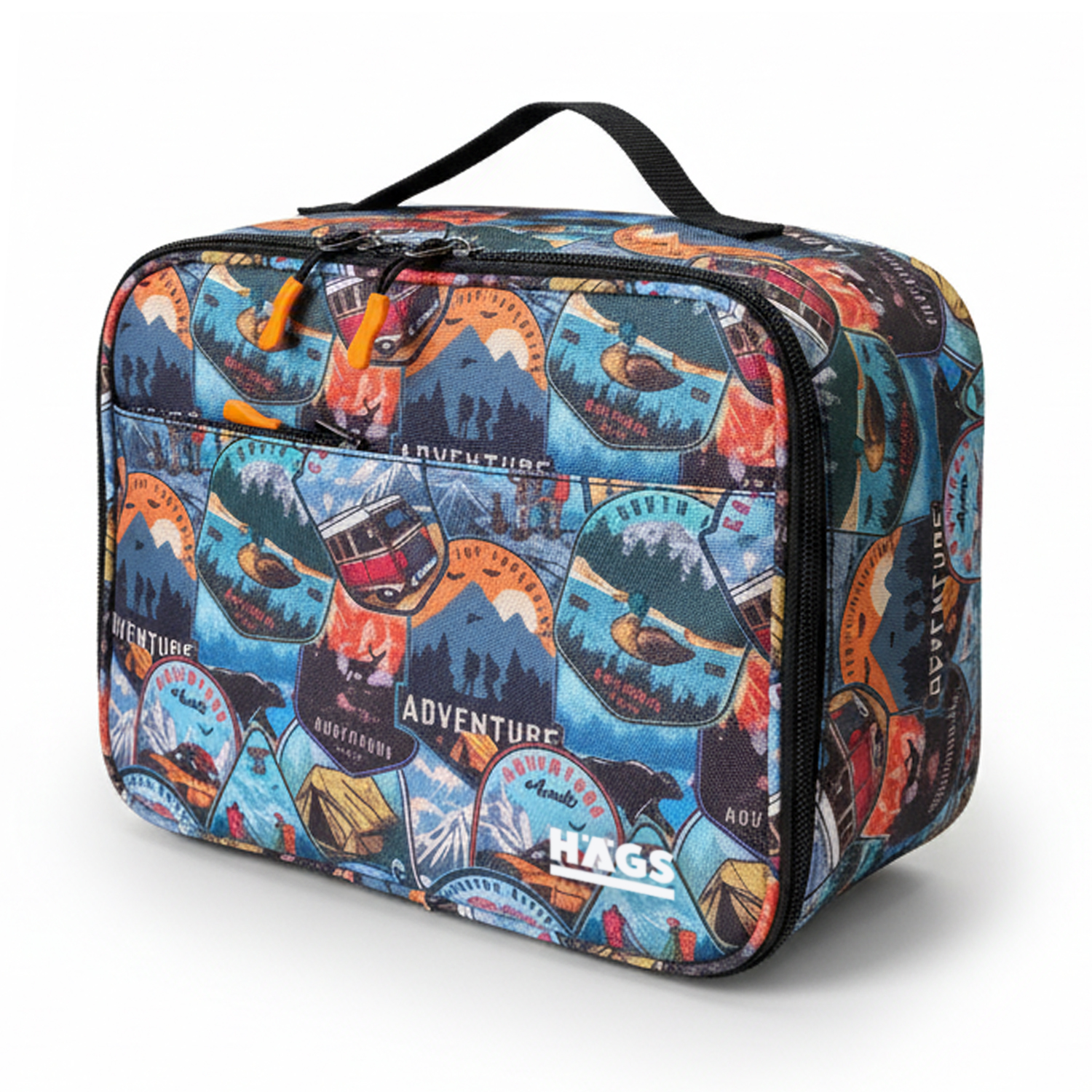 HAEGS Çocuk Beslenme Çantası Erkek Çocukları için Öğle Yemeği Kutusu - Termal Yalıtımlı Erkek Çocuk Beslenme Çantası Kreş ve Okul İçin Küçük Öğrenci Öğle Yemeği Kutusu - Adventure