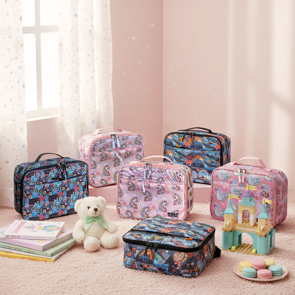 HAEGS Çocuk Beslenme Çantası Erkek Çocukları için Öğle Yemeği Kutusu - Termal Yalıtımlı Erkek Çocuk Beslenme Çantası Kreş ve Okul İçin Küçük Öğrenci Öğle Yemeği Kutusu - Adventure 4