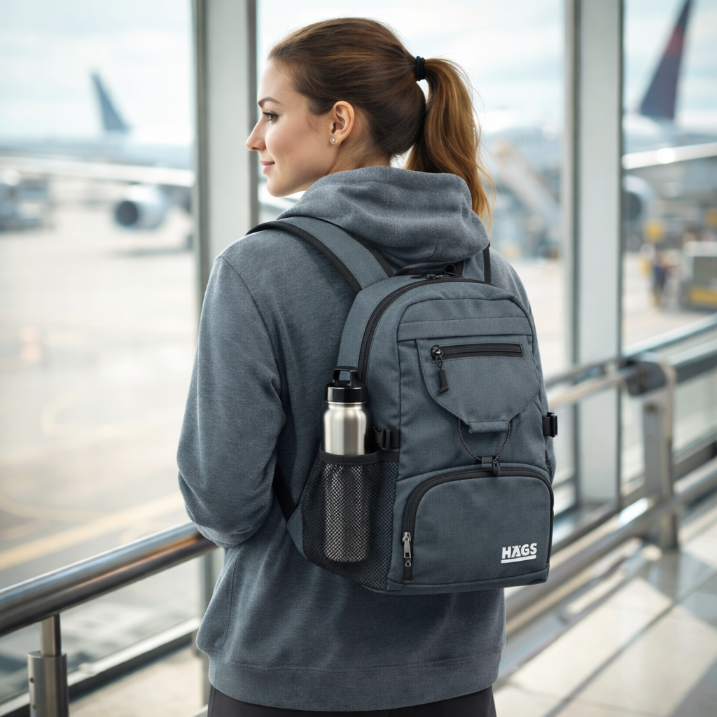 HAEGS Küçük Hafif Katlanabilir Günlük Sırt Çantası Ultra Hafif Seyahat Yürüyüş Kamp Günlük Kullanım Çantası Erkek ve Kadın İçin 20 Lt Gri 2