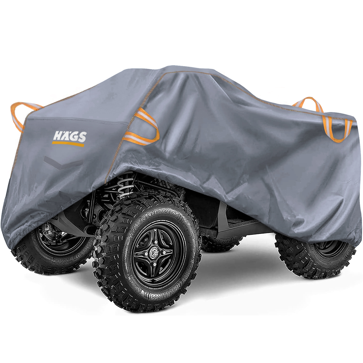 Haegs ATV Brandası ATV Koruma Kılıfı Örtüsü Su Geçirmez Dış Mekan Ağır Hizmet Tipi 4 Mevsim XL-210-120-115cm - Gri