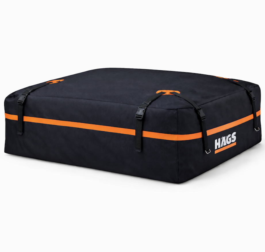 Haegs Araç Üstü Bagaj Çantası Port Bagaj Araç Üstü Tavan Çantası Ağır Hizmet Tipi Su Geçirmez Tüm Araç Tavanları için Üst Rafı Çıtası Olan veya Olmayan 570L 130 x 102 x 43cm Siyah - Gri