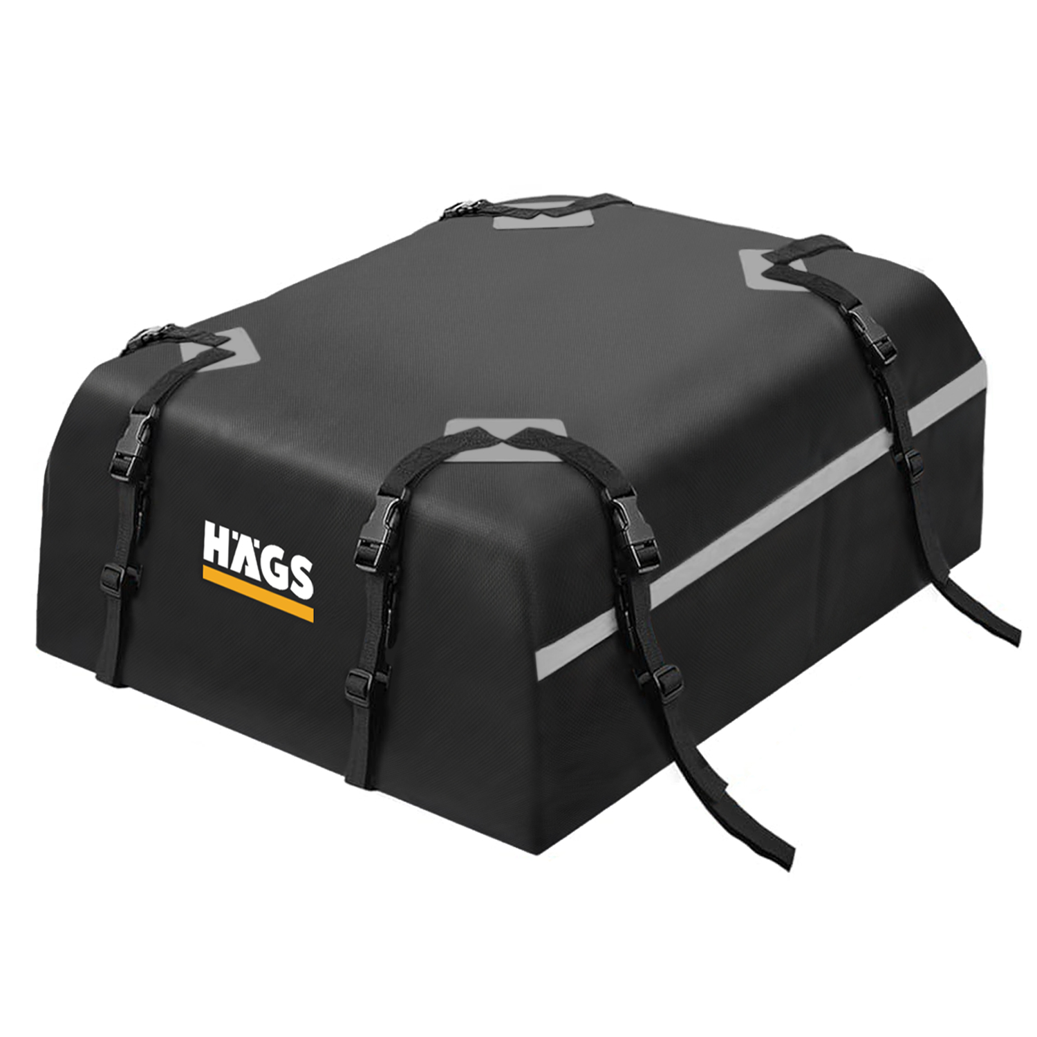 Haegs Araç Üstü Bagaj Çantası Port Bagaj Araç Üstü Tavan Çantası Ağır Hizmet Tipi Su Geçirmez Tüm Araç Tavanları için Üst Rafı Çıtası Olan veya Olmayan 415L 112 x 86 x 43cm Siyah - Gri