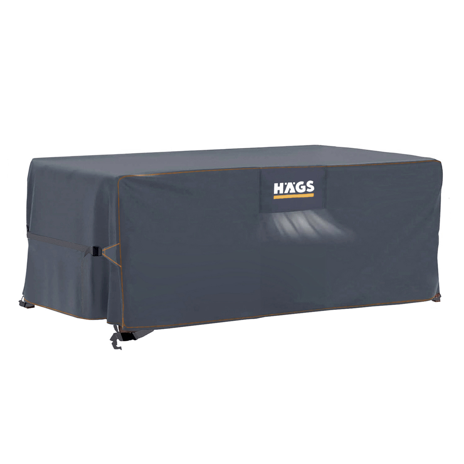 Haegs Bahçe Mobilyası Örtüsü 230-150-90cm Ağır Hizmet Oxford Kumaş Su Geçirmez Dış Mekan Veranda Masa Örtüsü Havalandırmalı Masa ve Sandalye Koruma Kılıfı Gri 1