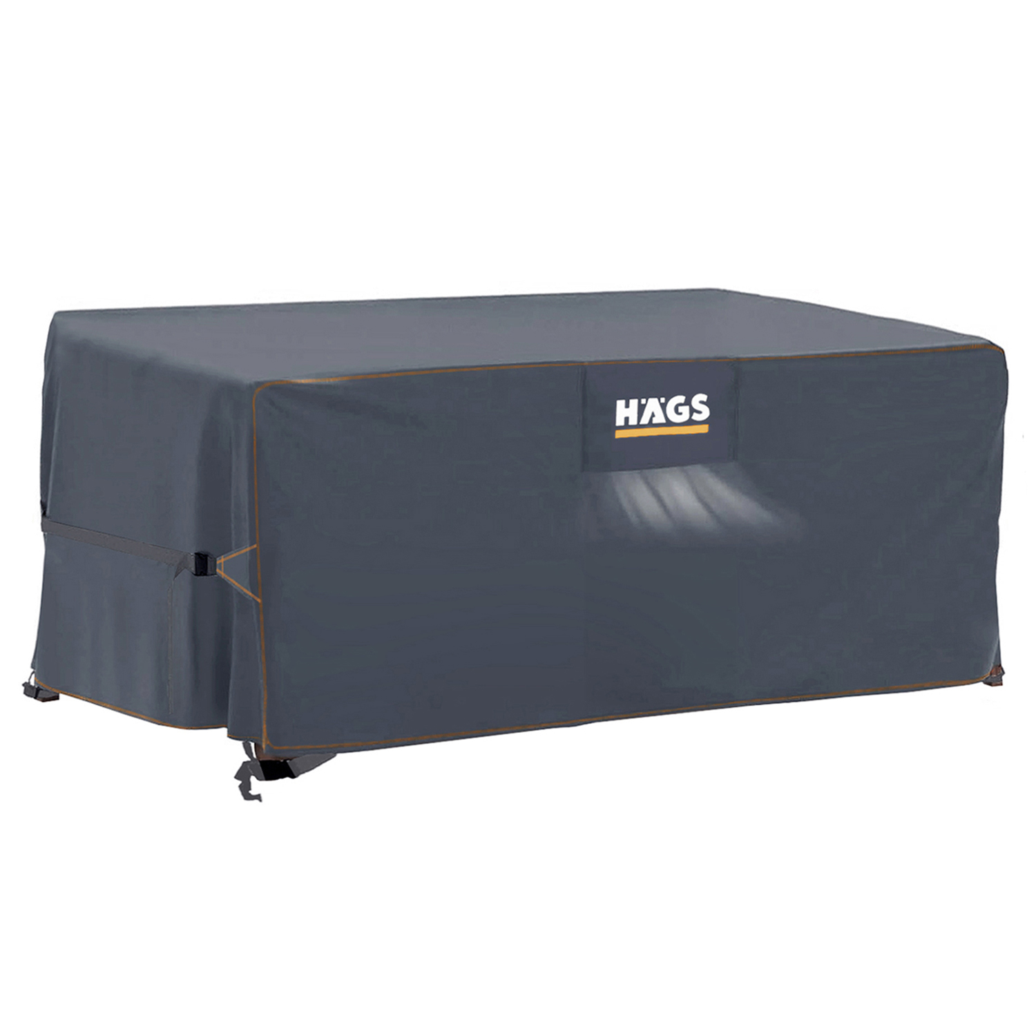 Haegs Bahçe Mobilyası Örtüsü 240-180-100cm Ağır Hizmet Oxford Kumaş Su Geçirmez Dış Mekan Veranda Masa Örtüsü Havalandırmalı Masa ve Sandalye Koruma Kılıfı Gri 1