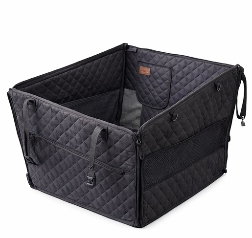 Haegs Büyük ve Orta Köpekler İçin Köpek Araba Koltuğu Evcil Hayvan Araç içi Hamağı Köpekler İçin Arka Koltuk Uzatıcı Su Geçirmez Oxford Kumaş Katlanabilir Evcil Hayvan Araba Koltuğu - Siyah