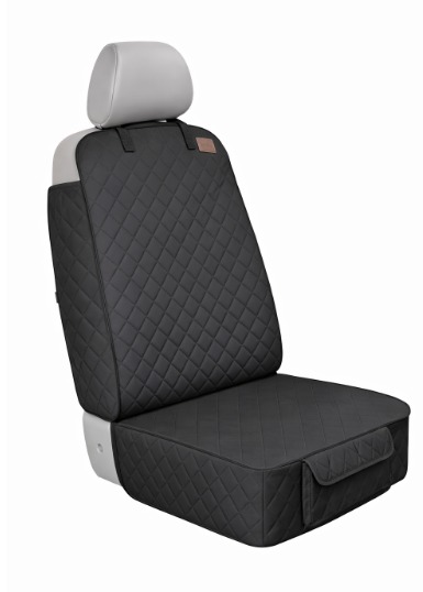 Haegs Evcil Hayvan Ön Koltuk Kılıfı - Araç Köpek Koltuk Koruma Örtüsü Yan Kanatlı Kaymaz Ağır Hizmet Tipi Su Geçirmez Koltuk Koruyucu Kılıf - Siyah