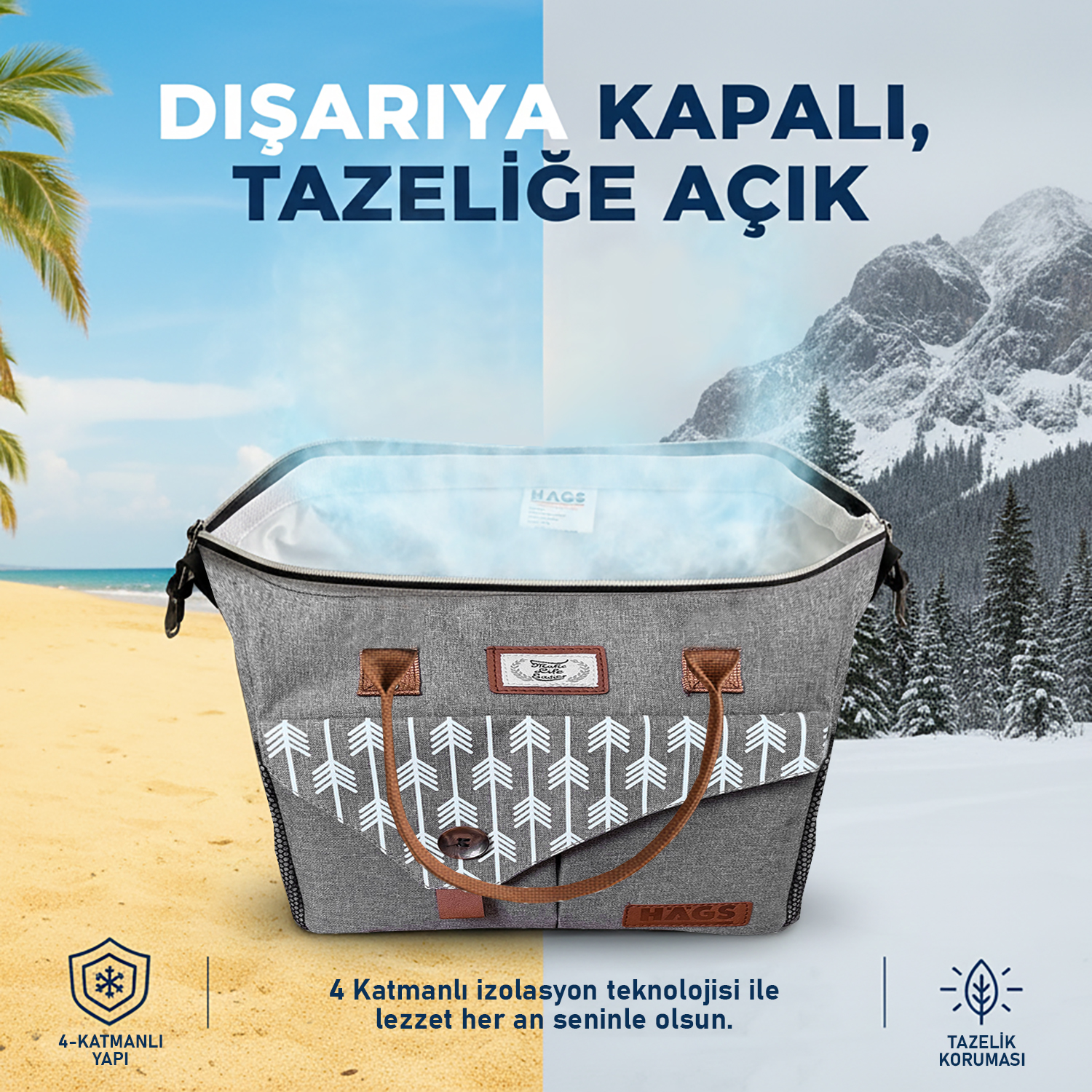 Haegs Kadın Termal Çanta Yalıtımlı Yemek Taşıma Bayan Beslenme Çantası Sızdırmaz Beslenme Kutusu iş Ofis Kamp Piknik için İçin 11L Pembe 7