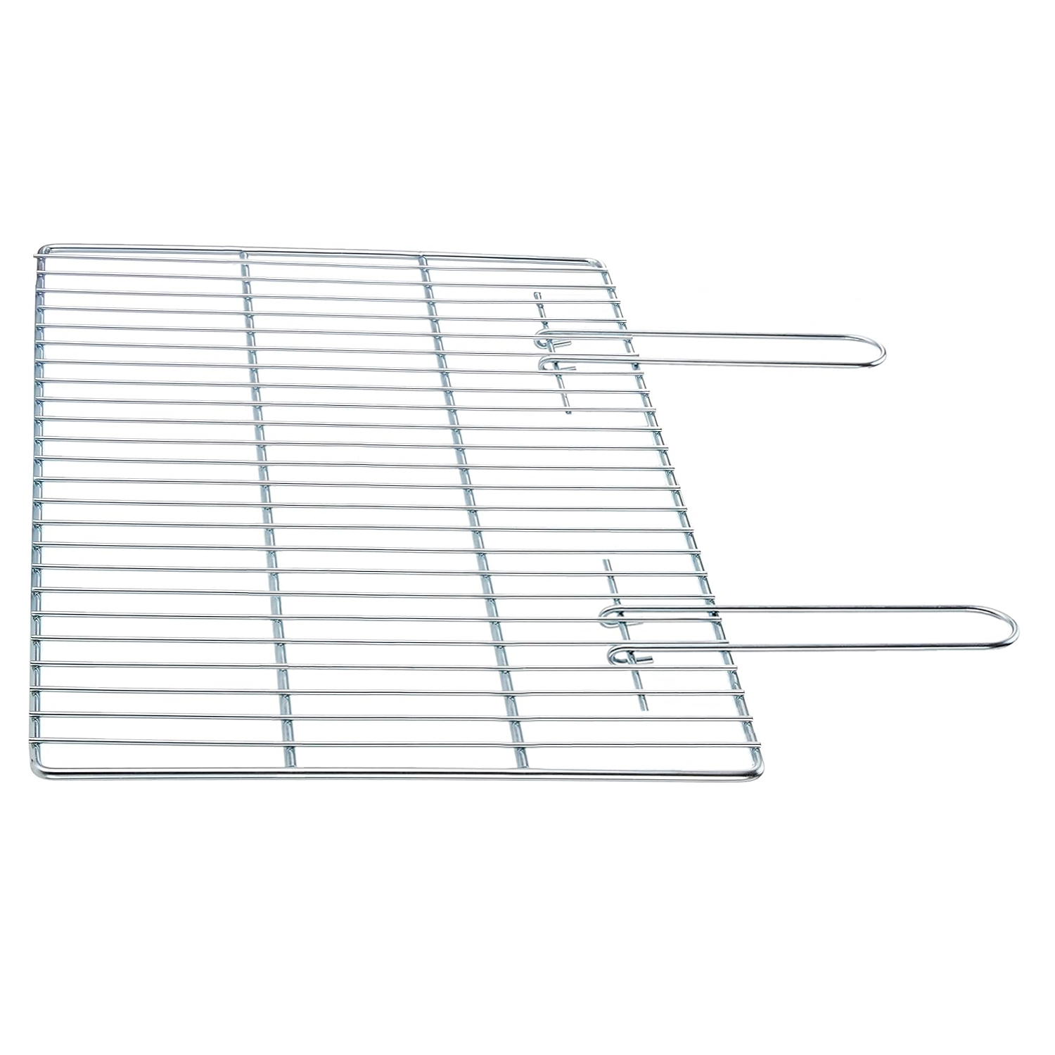 Haegs Mangal Izgara Teli Yer Kaplamaz Pratik Katlanır Kulplu Tel Mangal Izgarası Barbekü Grill Pişirme Teli 26 x 34 cm