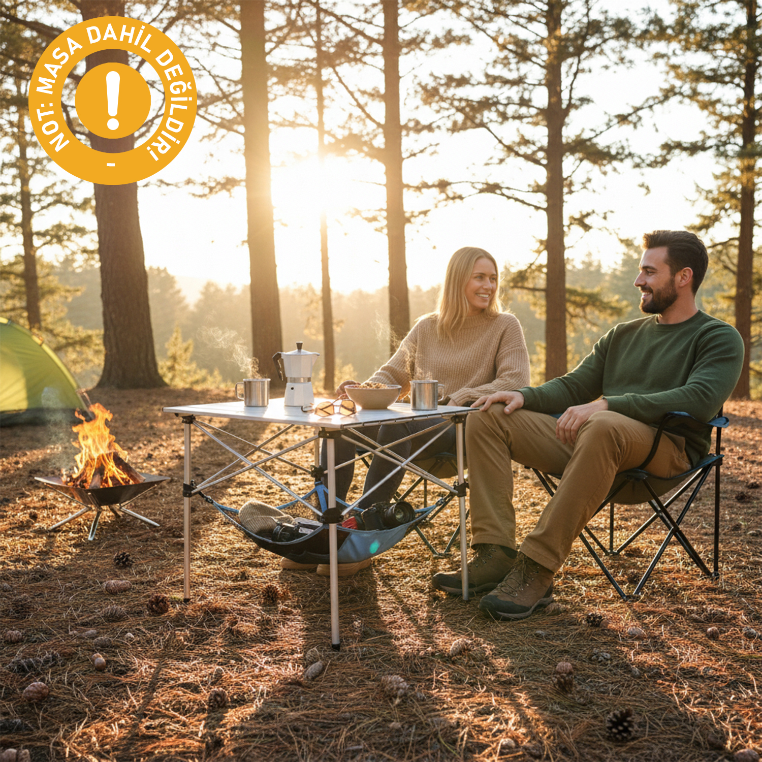 Haegs Masa Altı Saklama Filesi Kamp Piknik Outdoor için Masa Altı Kamp Malzemeleri Eşya Depolama Düzenleyici Organizer Kese Hurç File - M - 45x45 cm - Mavi 4