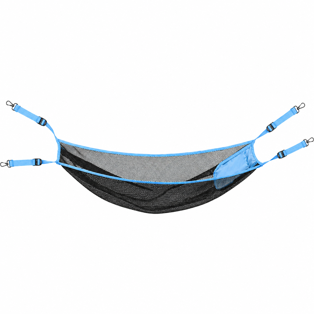 Haegs Masa Altı Saklama Filesi Kamp Piknik Outdoor için Masa Altı Kamp Malzemeleri Eşya Depolama Düzenleyici Organizer Kese Hurç File - XL - 80x40 cm - Mavi