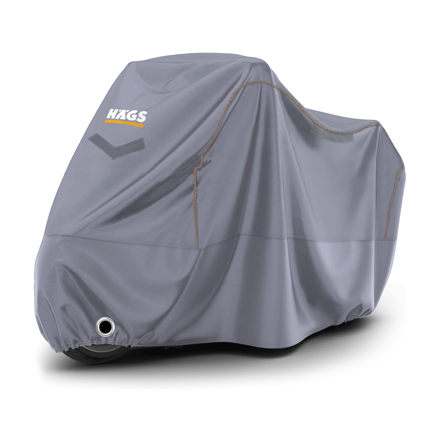Haegs Motosiklet Brandası Motor Kılıfı Örtüsü Dış Mekan Motosiklet Örtüsü Su Geçirmez Rüzgar Toz Geçirmez Motor Scooter Garaj Brandası Kışa Dayanıklı L 220x95x125 cm - Gri 1