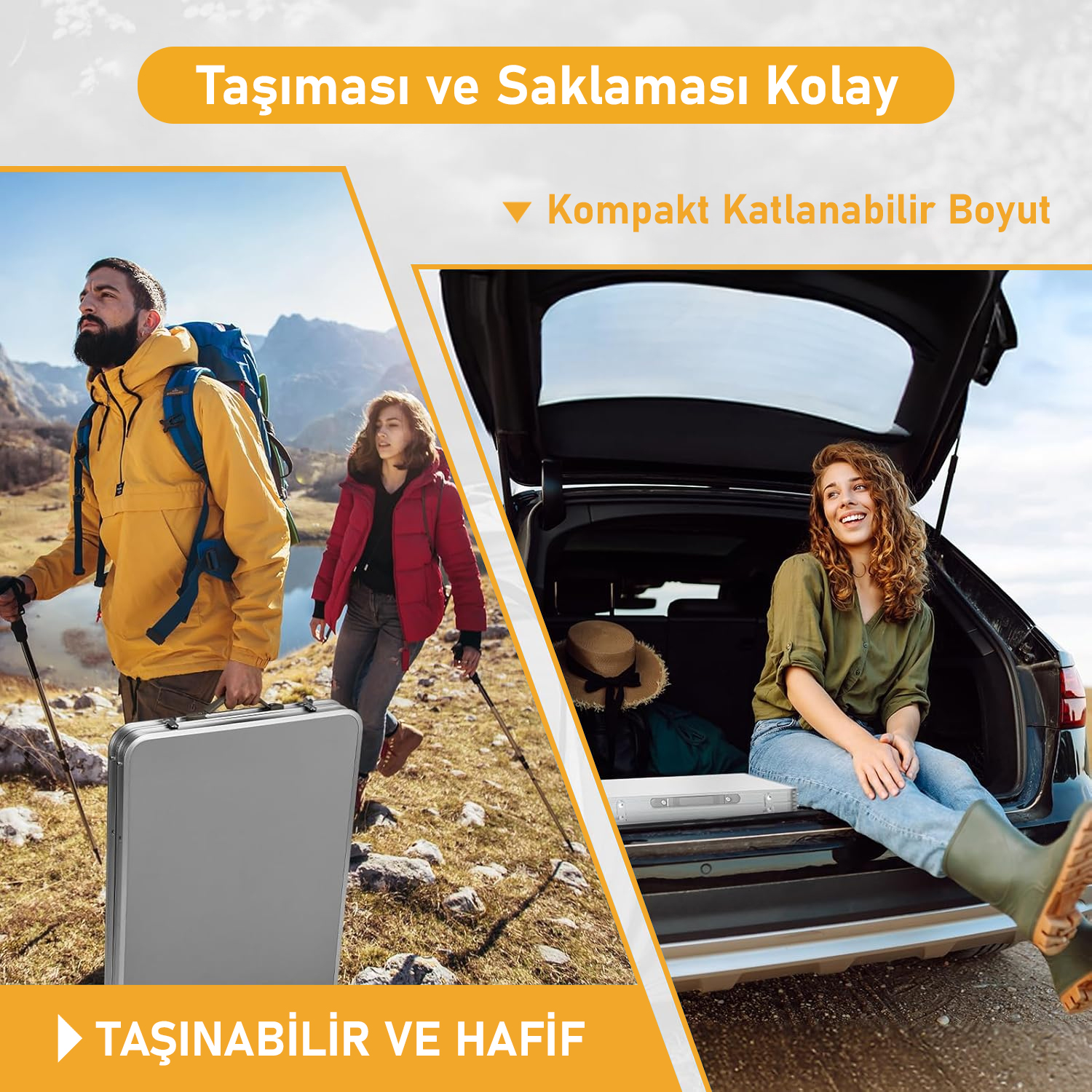 Haegs Saklama Dolaplı Kamp Masası Outdoor Kamp Mutfağı Kamp Dolabı Katlanabilir Kamp Piknik Masası Seyahat Mutfağı Mutfak Dolabı Depolama bölmeli Dış Mekan Mutfağı 120-60cm- Mermer Desenli 8