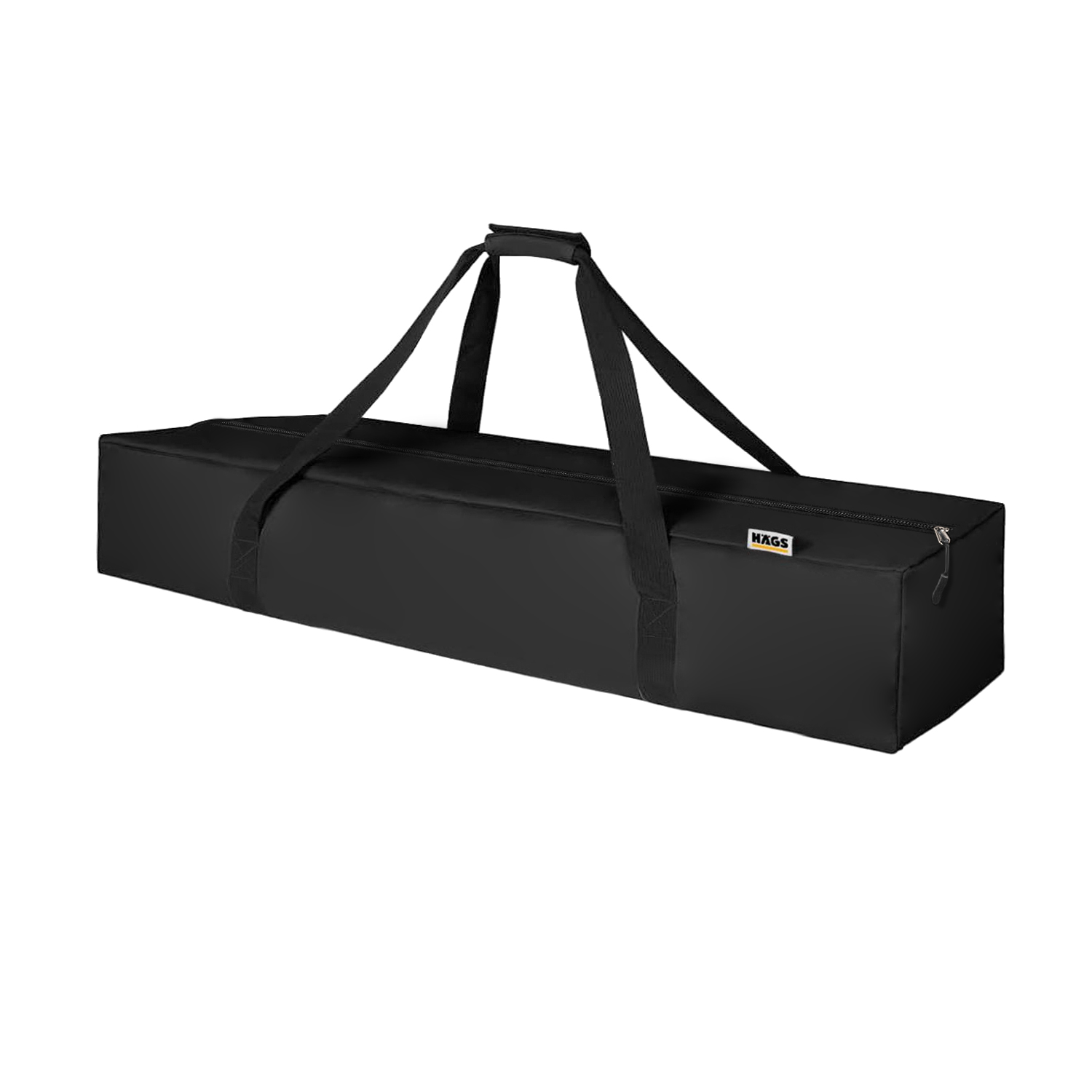 Haegs Taşıma Çantası İnce Uzun Çok Amaçlı Alet Tripod Olta Çantası Fermuarlı Dayanıklı Kamp Malzemeleri Saklama Çantası 35L 115 x 18 x 18 cm Siyah