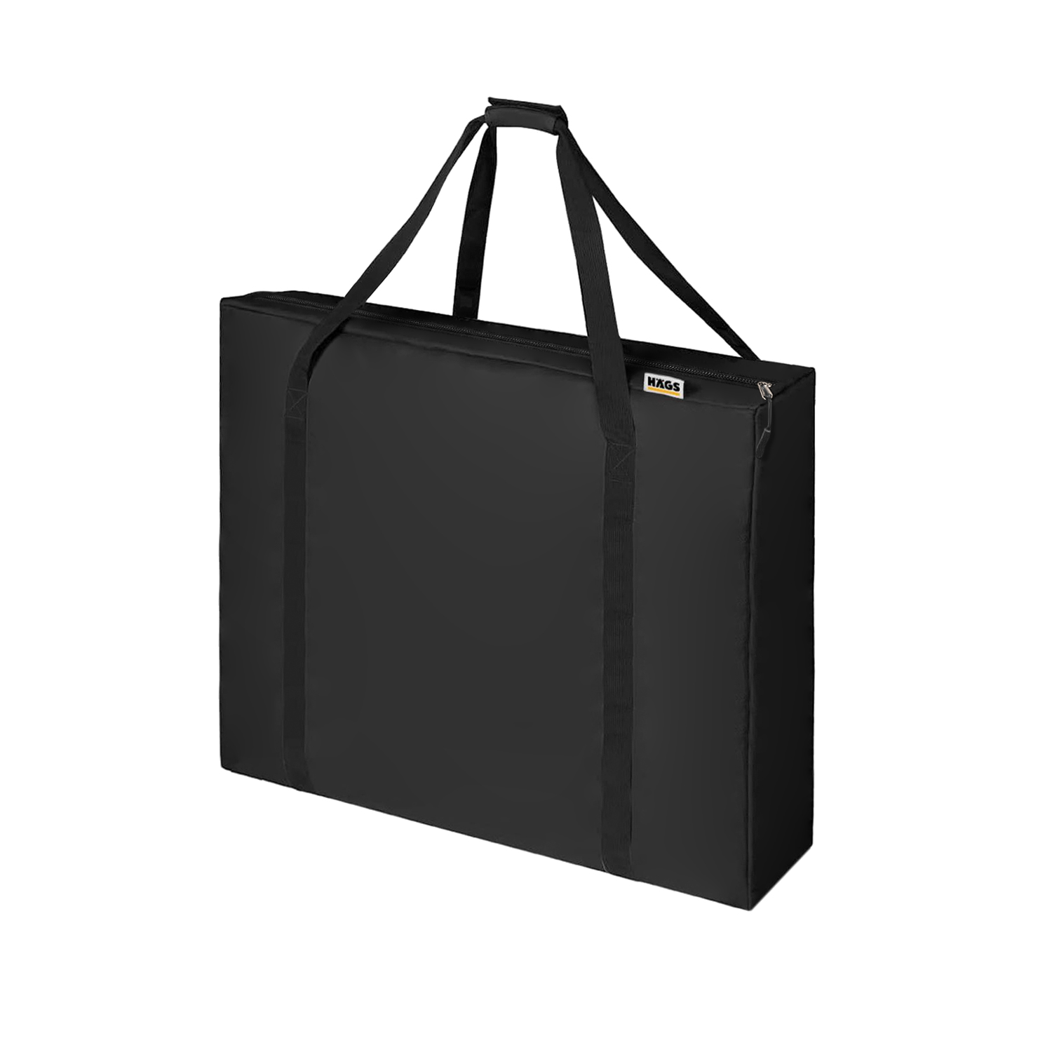 Haegs Taşıma Çantası İnce Yassı Çok Amaçlı Kamp Masası Çantası Fermuarlı Dayanıklı Saklama Çantası 24L 52 x 10 x 47 cm Siyah