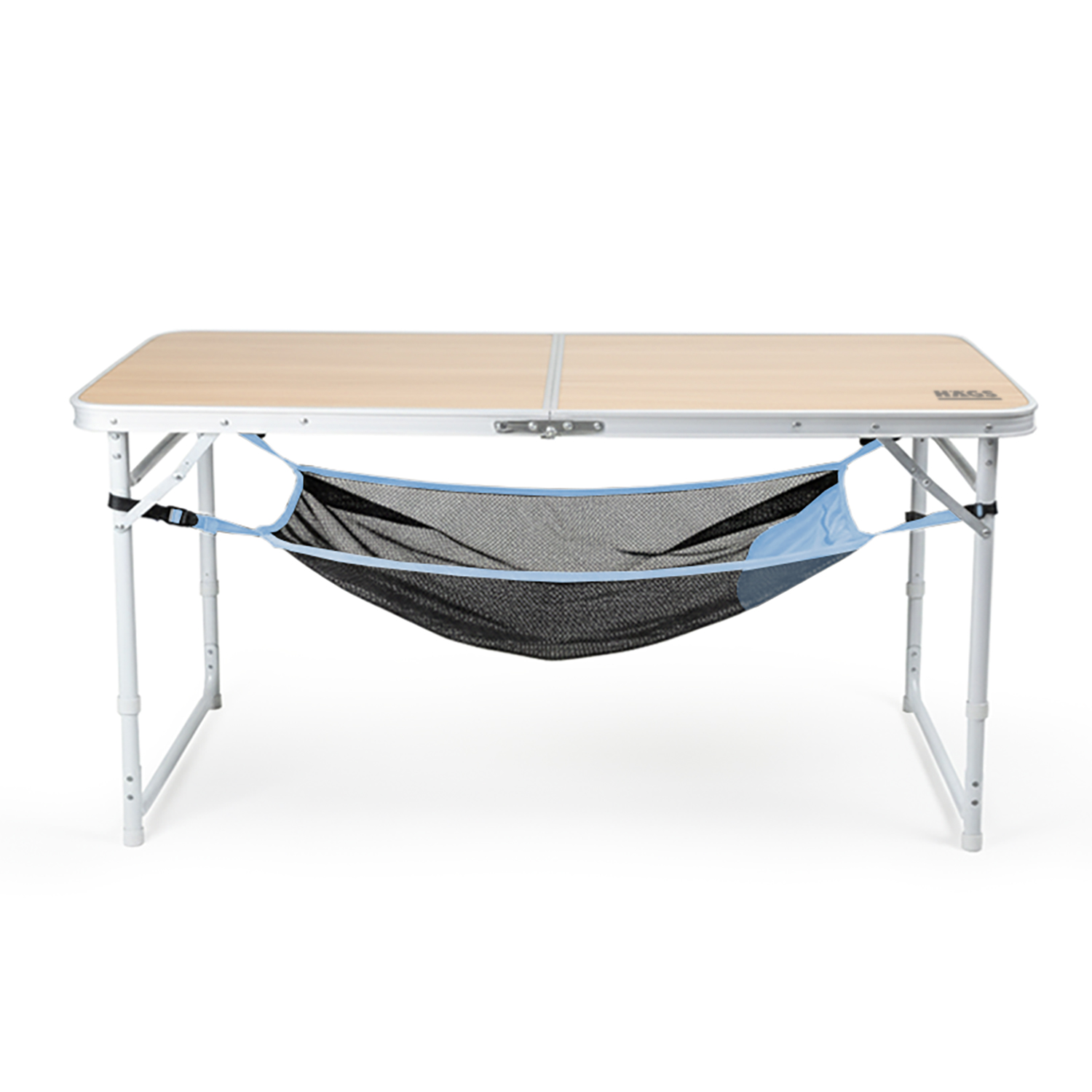 Masa Altı Saklama Filesi Kamp Piknik Outdoor için Masa Altı Kamp Malzemeleri Eşya Depolama Düzenleyici Organizer Kese Hurç File - L - 70x30 cm - Mavi