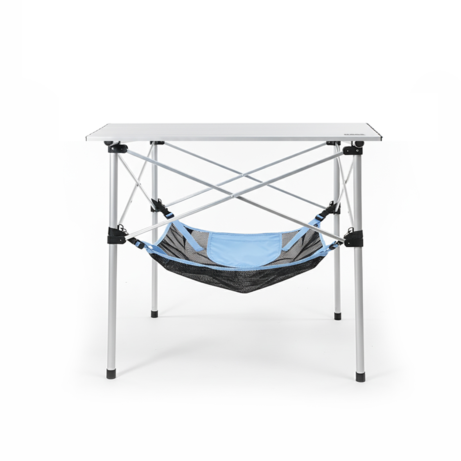 Masa Altı Saklama Filesi Kamp Piknik Outdoor için Masa Altı Kamp Malzemeleri Eşya Depolama Düzenleyici Organizer Kese Hurç File - M - 45x45 cm - Mavi