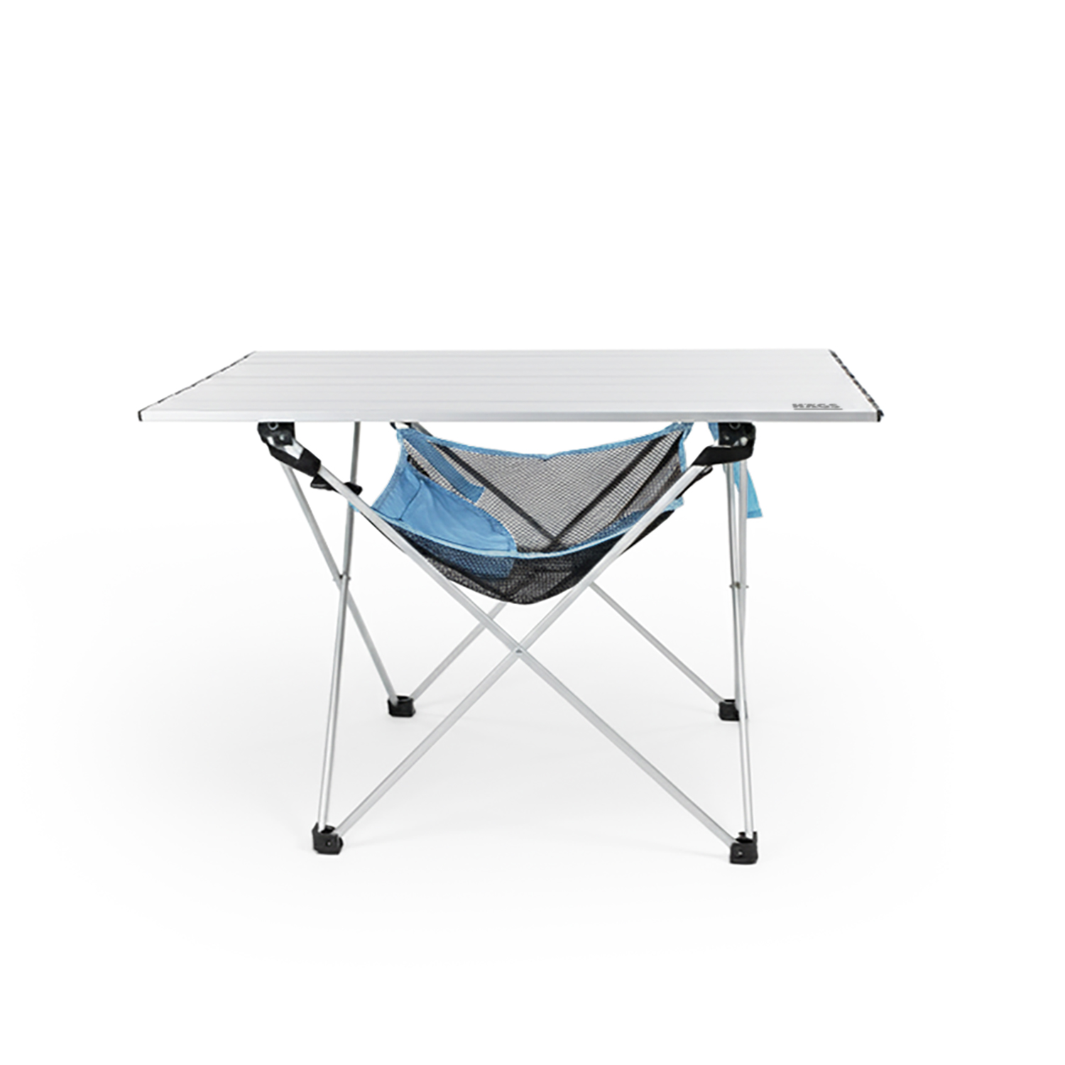 Masa Altı Saklama Filesi Kamp Piknik Outdoor için Masa Altı Kamp Malzemeleri Eşya Depolama Düzenleyici Organizer Kese Hurç File - S- 35x35 cm - Mavi